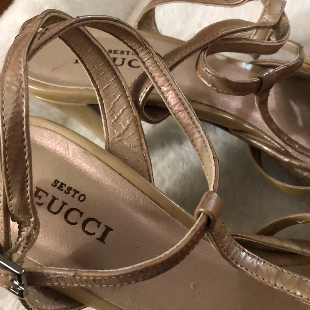 Sesto  Meucci Pump heel strap sandals 8.5 GUC - Picture 7 of 7